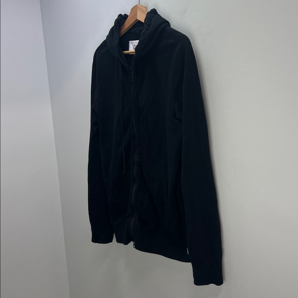 Reigning Champ Black Full-Zip Hooded Sweatshirt - Picture 6 of 10
